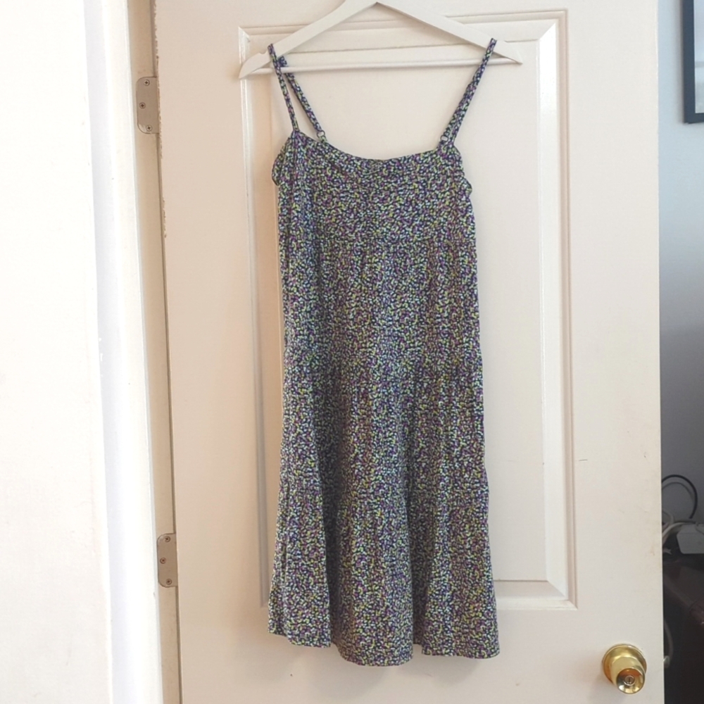 Multi-colored, tiered spring dress, Old Navy, size Small